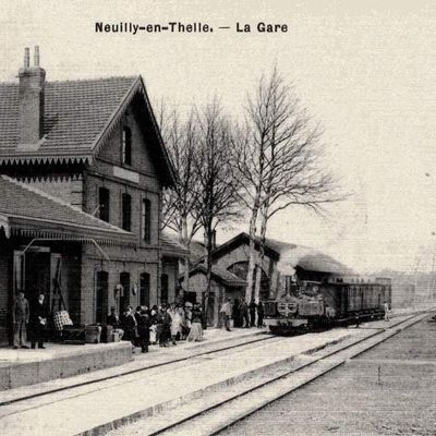 CP gare de Neuilly en Thelle (Oise)