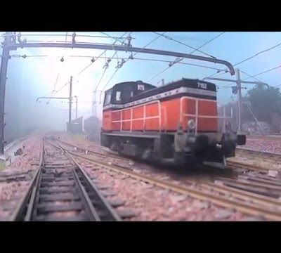 Desserte journalière du dépôt de Poinzéraut, par une matinée brumeuse