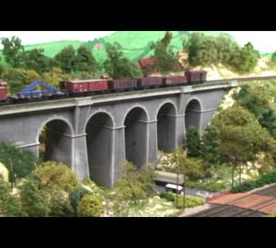 Train miniature HO Chalindrais ligne 2 (2ème réseau d'André Gay) vidéo 73