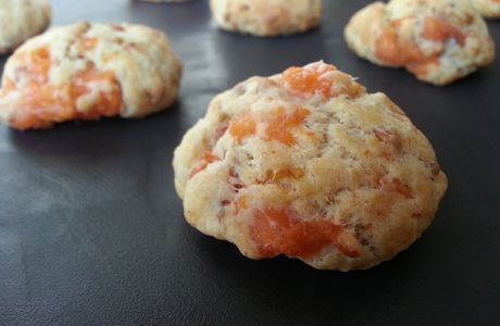 Cookies apéro au samon fumé / citron et kasha (sarrasin grillé)