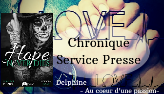 Chronique Delphine: Hope nEver Dies de Ludivine Delaune et Délinda Dane chez Something Else Editions