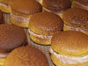 Macaron banane-coco / rhum