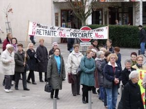 Manifestation des veuves et retraités des mines en 2010 à Hayange