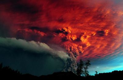 Eruption au Chili