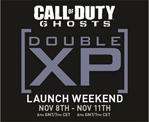 Jeux video: Week-end de Double XP pour Call of Duty : Ghosts !!! #xbox #PS3 #PS4 #xboxone