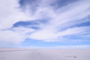 blanc : salar d'Uyuni