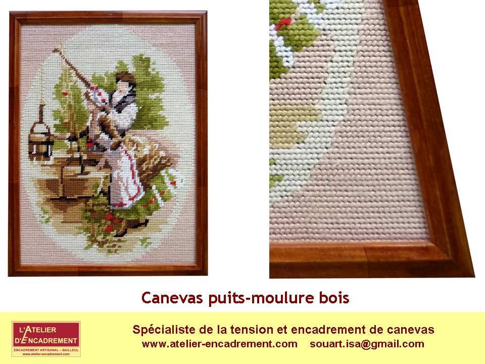 Faire encadrer un canevas