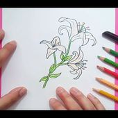 Como dibujar flores paso a paso 7 | How to draw flowers 7