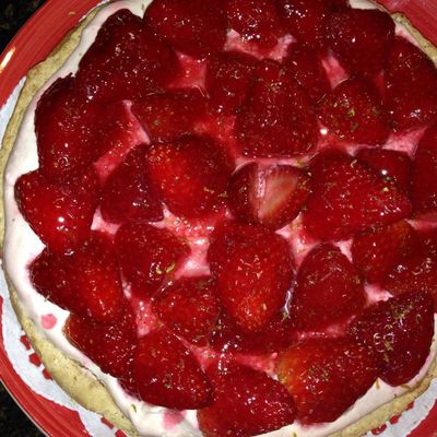 Dacquoise aux fraises