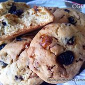 Cookies aux cranberries et noix de cajou caramélisées - Cuisine gourmande de Carmencita