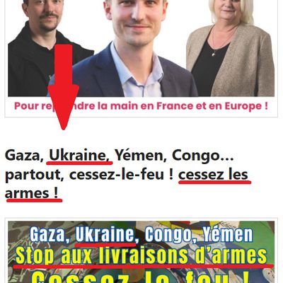 LIVRAISON D'ARMES À L'UKRAINE : double langage du PCF et de Léon Deffontaines ! ?