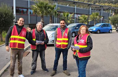 9 avril 2019, Elections CSE #Transfix La Garde, Le vote #CGT votre meilleur atout !