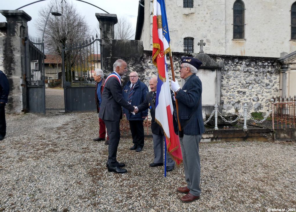 Cérémonie du 5 décembre 2023 à Bernin: Journée nationale d’hommage aux morts pour la France de la guerre d’Algérie et des combats du Maroc et de la Tunisie