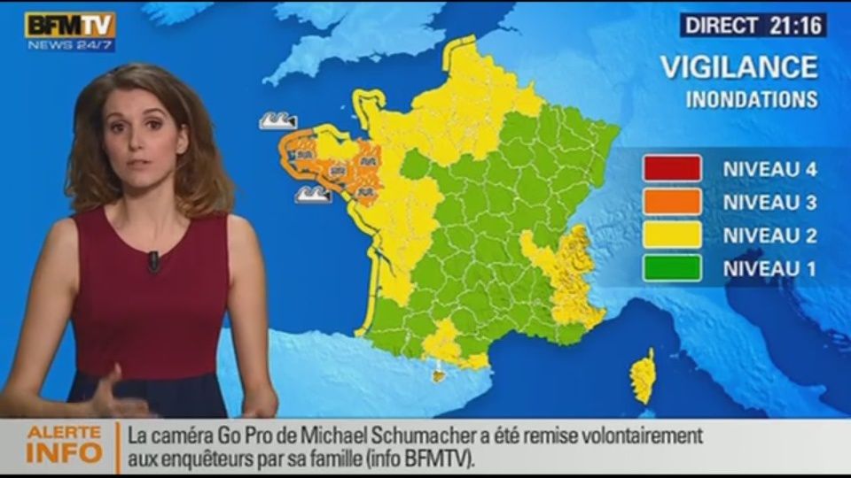 2014 01 03 - 21H13 - FANNY AGOSTINI - BFM TV - LA METEO