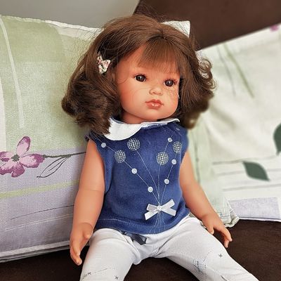 PYJAMA en velours pour les poupées CERISE et CAPUCINE