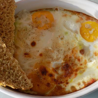 Oeufs cocotte au jambon 