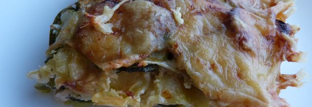 GRATIN DE COURGETTES AU CURRY VERT