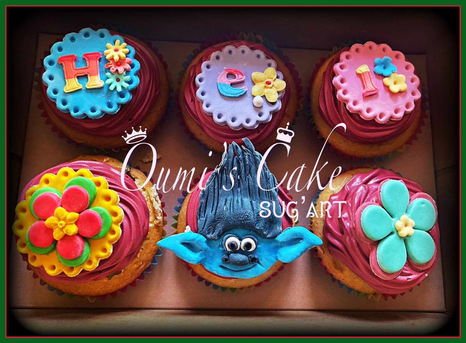 Cupcakes Trolls Oumi S Cake Sug Art