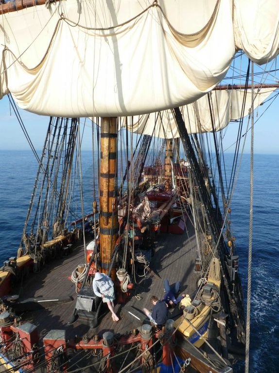 Voici les dix jours durant lesquels nous avons navigué vers Rouen et son Armada. Faisant route plus vite que prévu, nous passerons une demi journée devant l'Ile de Wight et une autre à l'ancre, à l'entrée de la Seine.