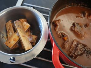 Conchiglioni et effiloché de paleron de boeuf