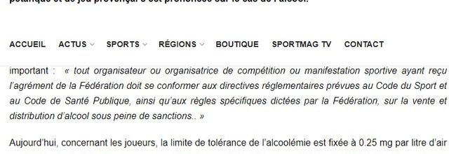 Article SPORTMAG