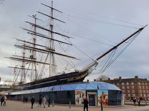 251 - Voilier Cutty Sark, Clipper anglais de 1869, trois-mâts-carré, caractéristiques, routes du thé et du coton, Angleterre, Chine, Mauritius, Australie. Greenwich