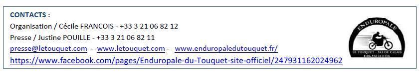 L'ENDUROPLALE DU TOUQUET PAS-DE-CALAIS...LES NOUVEAUTES 2017...