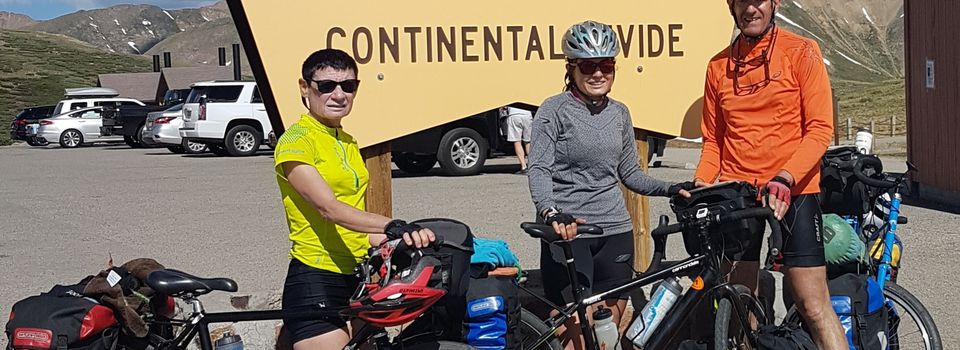 French family cycling from Denver to San Francisco 