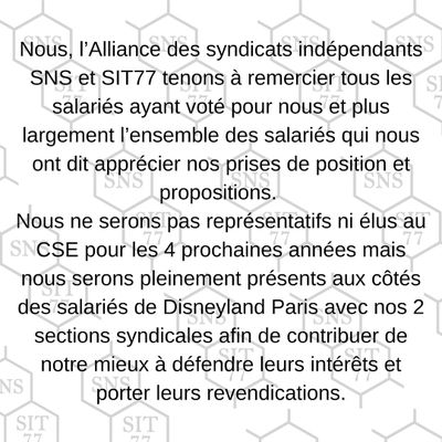 DisneylandParis : SIT77 et SNS seront aux côtés des salariés 