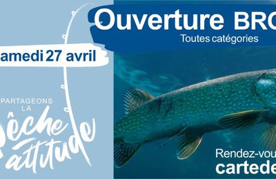 Ouverture du brochet ouvre ce samedi 27 avril 2024 !