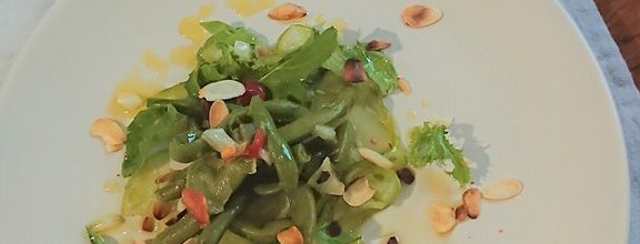 Salade de haricots frais façon Mauro Colagreco