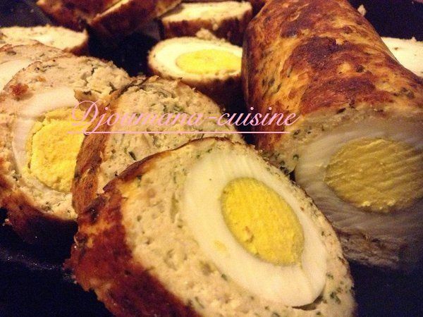 Roulade de poulet haché surprise façon mon fils *Suhayb*