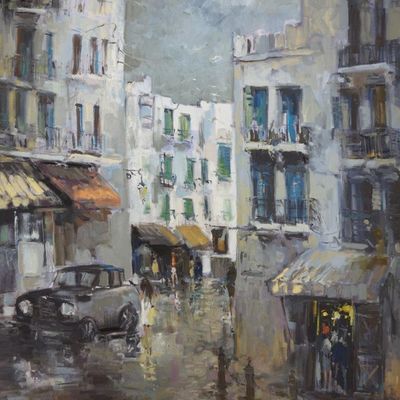 HOMMAGE A L'ARTISTE PEINTRE MAROCAIN MOHAMMED JAAMATI À LA GALERIE D'ART 86‎ 