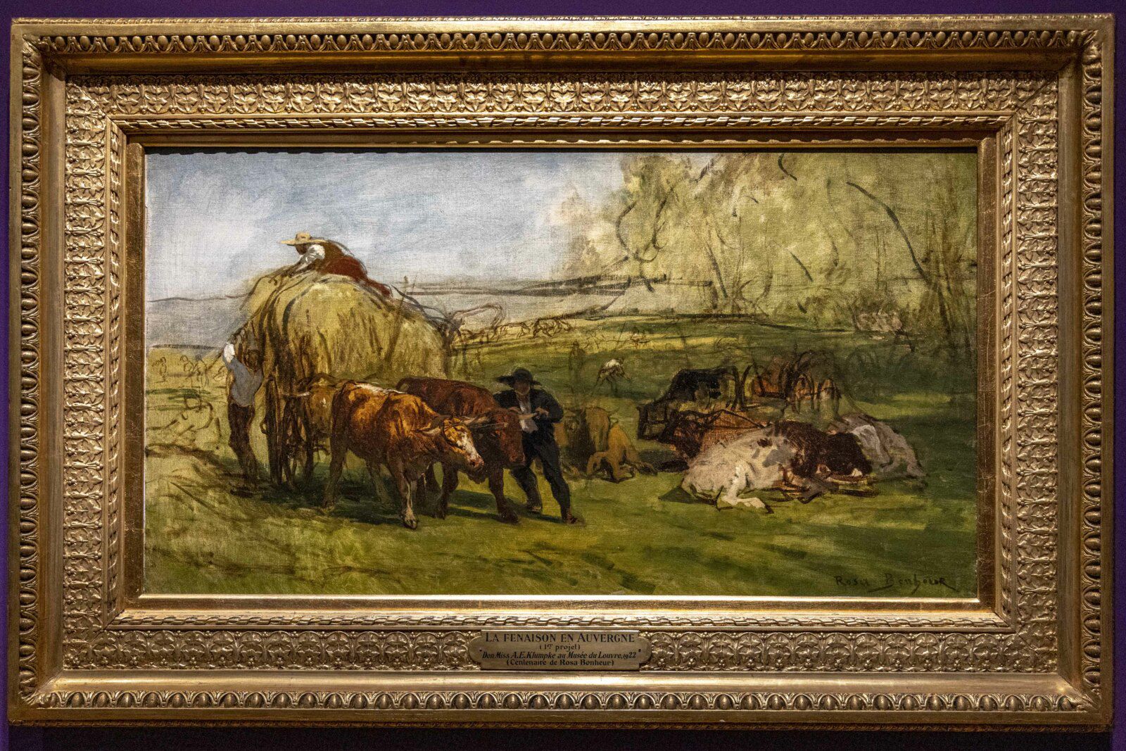 Bœufs au pâturage - 1855.