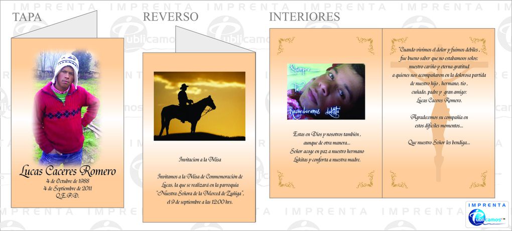 Diseños de Tarjetas de Agradecimiento de Condolencia - Whatsapp +56985772933 - +56930601037