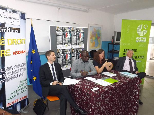 conférence de presse de présentation de la  7 eme édition de Ciné Droit Libre Abidjan