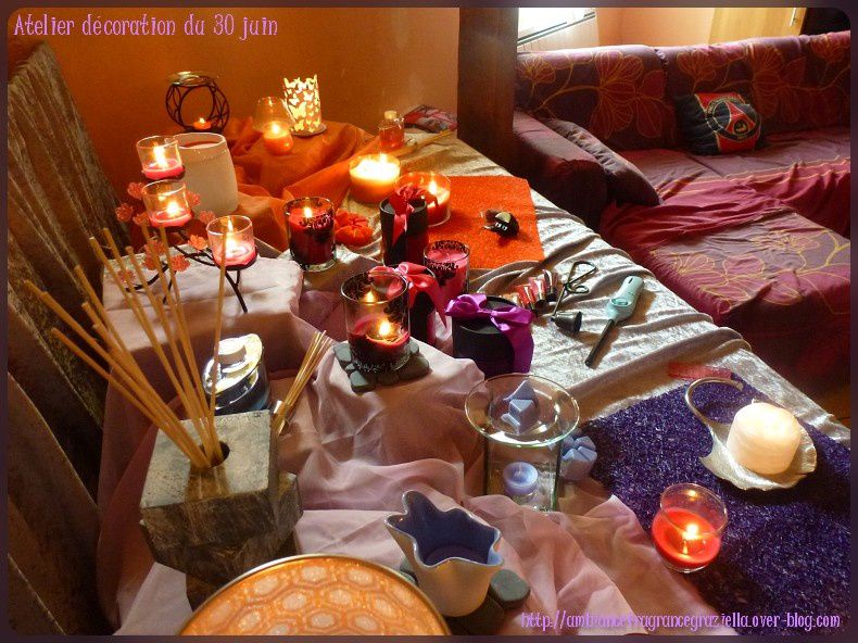 Table + Créations de l'atelier décoration avec les accessoire PartyLite ...