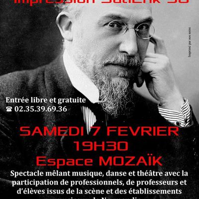 Spectacle Satie avec des élèves de l'association Musicale de Fontenay