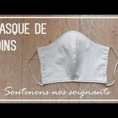 DIY Couture - Masque de soin selon le tuto du CHU Grenoble et ADRESSES COLLECTE DE MASQUES | Cecile