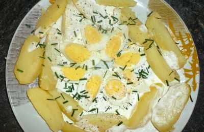 Pommes de terre et oeufs à la normande