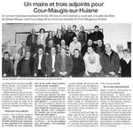 1er conseil municipal de Cour-Maugis sur Huisne