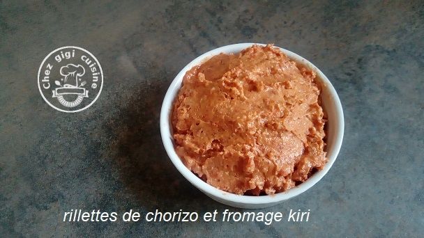 RILLETTES DE CHORIZO ET KIRI AU THERMOMIX