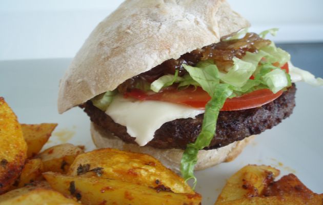 Burger et potatoes maison