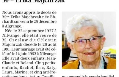 Décès en 2024 à Algrange ou d'anciens algrangeois(es)