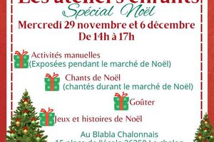 Au BLABLA Chalonnais, demain: mercredi 29 novembre, atelier de Noël pour les enfants
