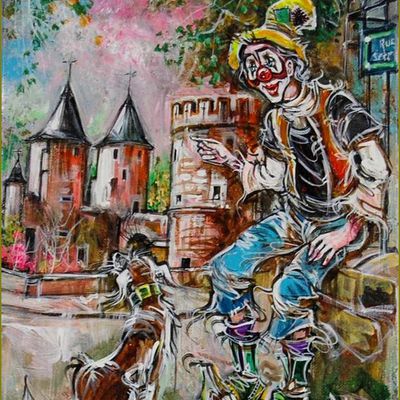 Clowns en peinture -  Claude Dumont