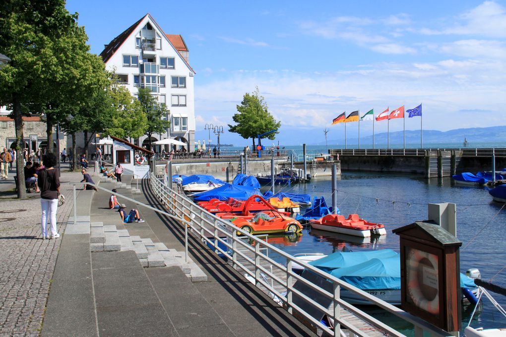 Visite du port de Friedrichshafen et le Zeppelin au bord du Lac de Constance.