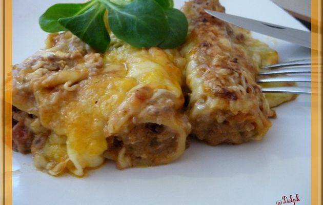 Cannelloni farcis à la viande