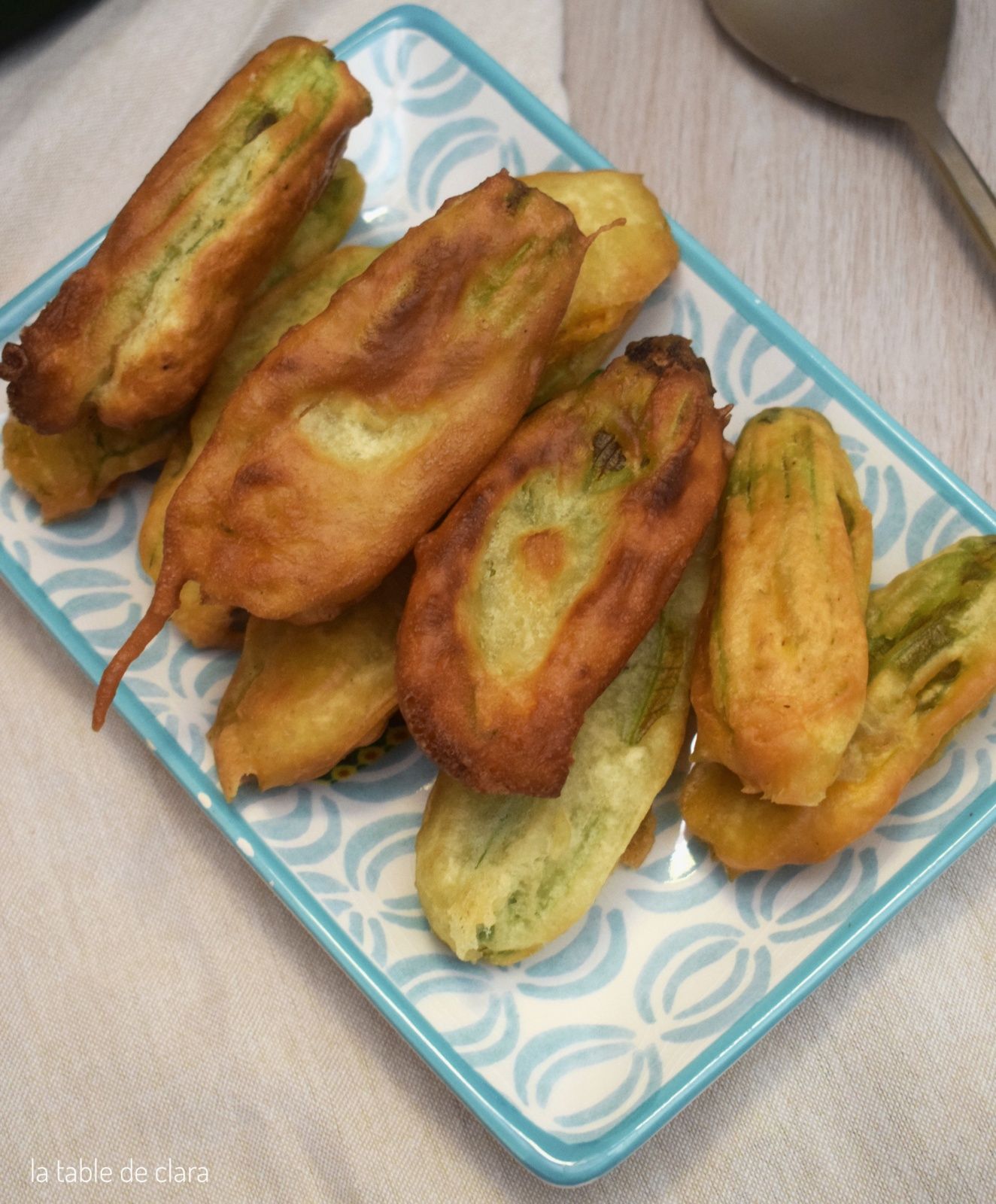 Beignets fleurs courgettes