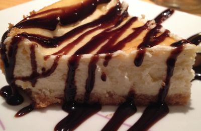 Cheesecake au coulis de chocolat